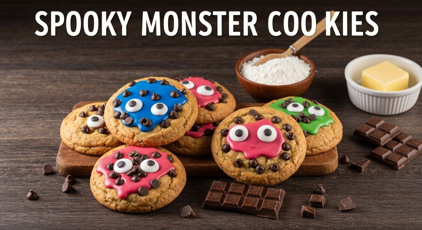 Biscuits d'Halloween : recette de monstres effrayants
