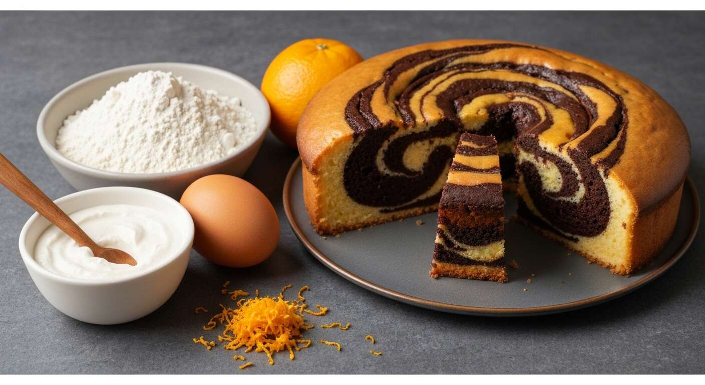 Molly Cake marbré chocolat orange pour Halloween