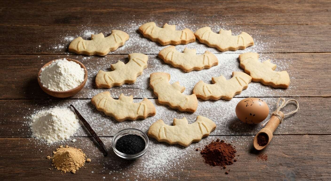 Biscuits Chauve-Souris d'Halloween : recette Effrayante