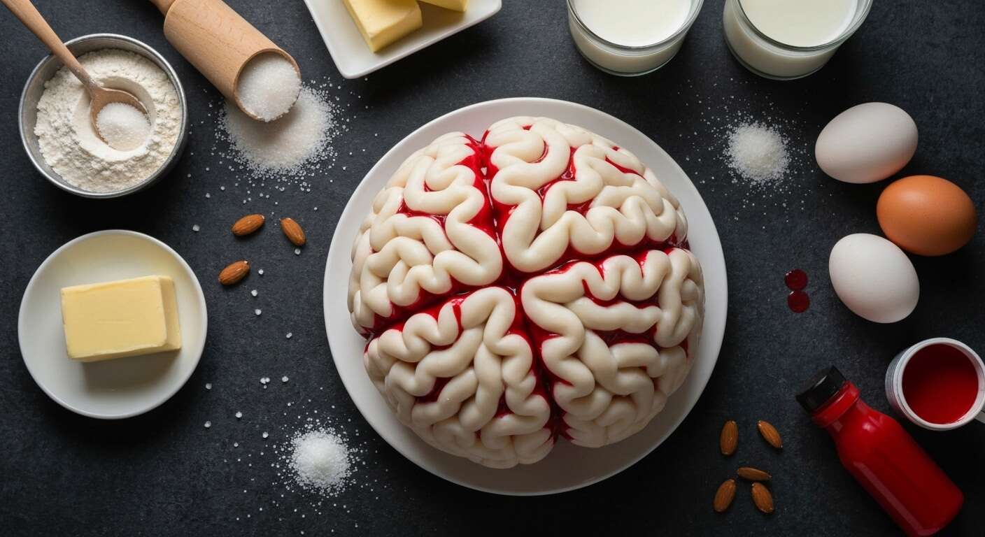 Gâteau Cerveau Sanglant : recette Terrifiante pour Halloween