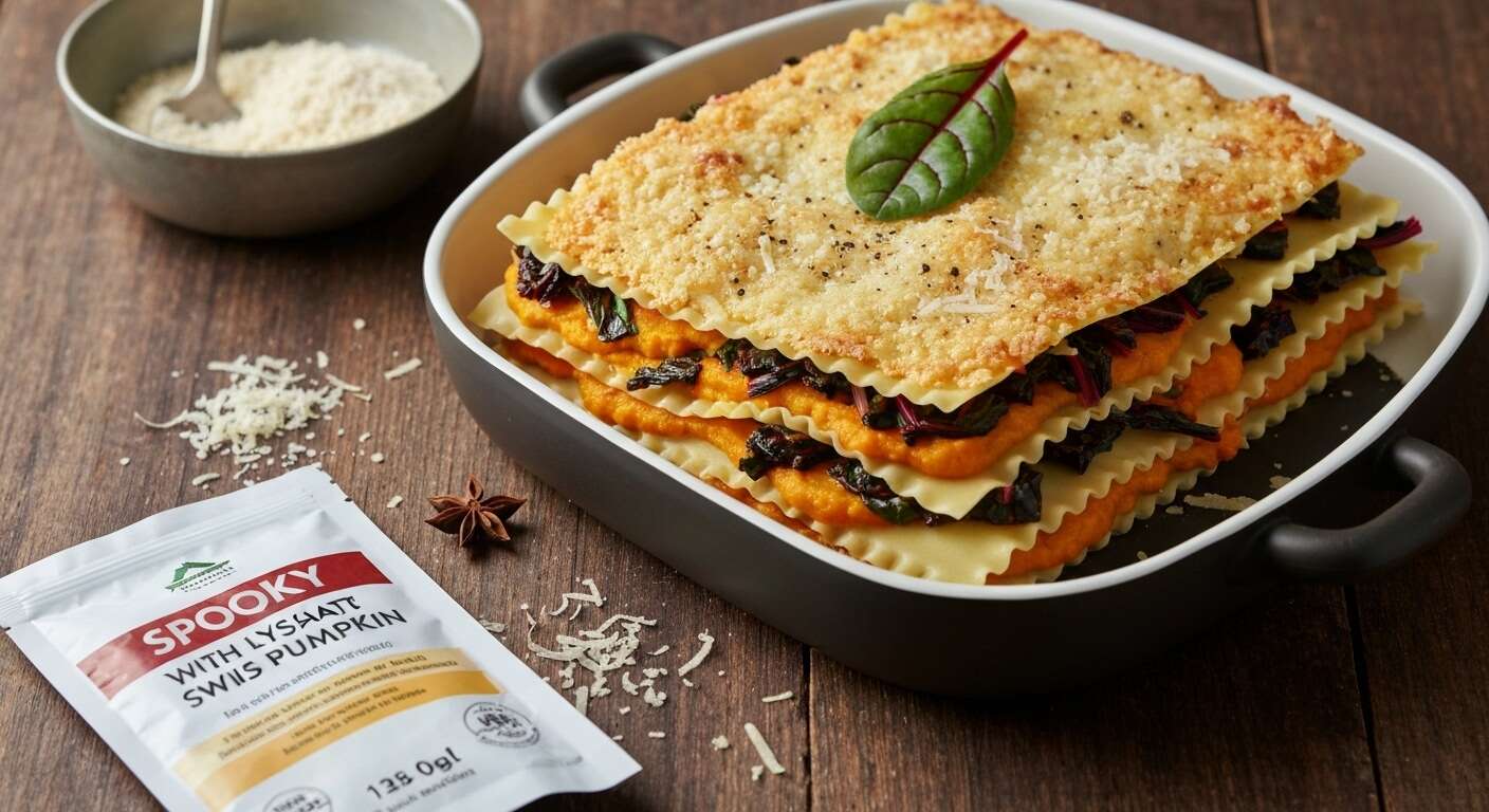 Recette de lasagnes effrayantes aux blettes et citrouille