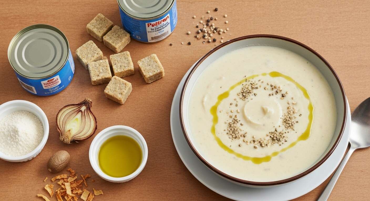 Velouté de potiron au bouillon de poule : recette gourmande