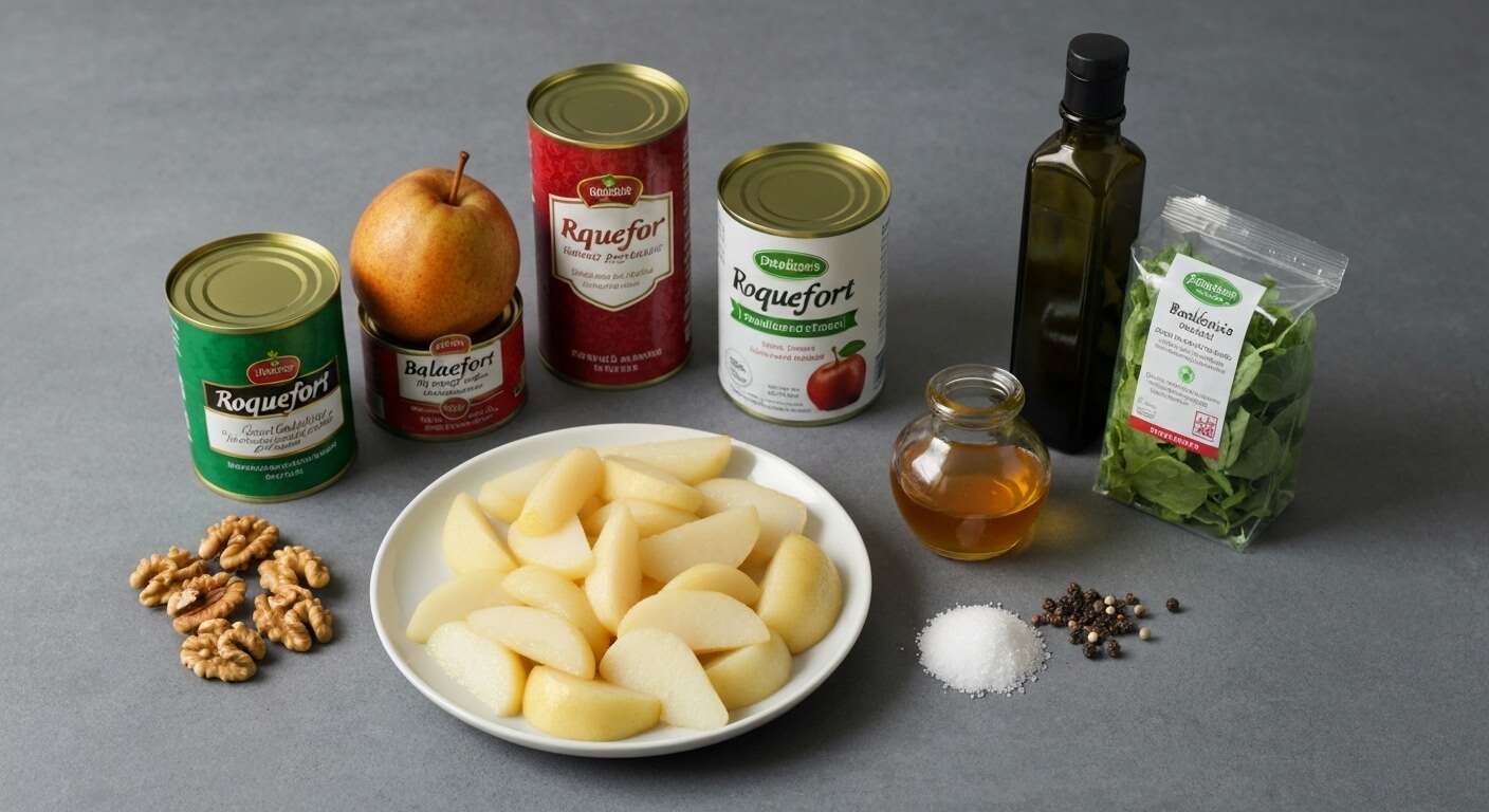 Salade de poires au Roquefort : recette gourmande et simple