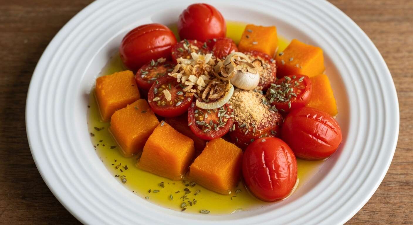 Poêlée de potiron à la tomate : recette savoureuse et facile