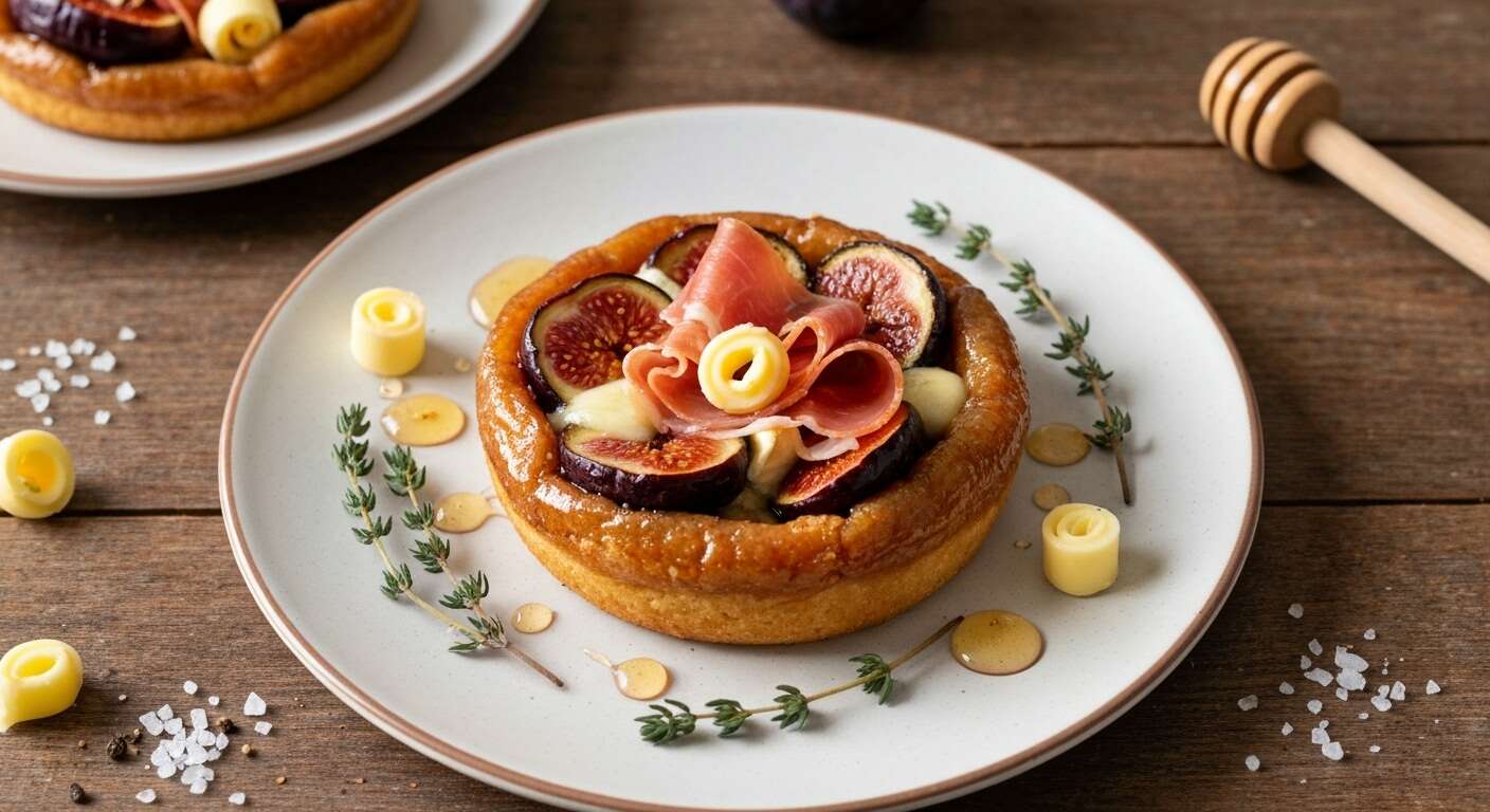 Mini tatin figues, brie et jambon : recette Instagram tendance