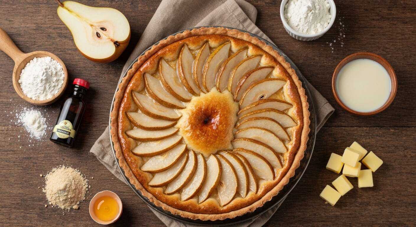 Tarte aux poires Williams : une recette gourmande et facile