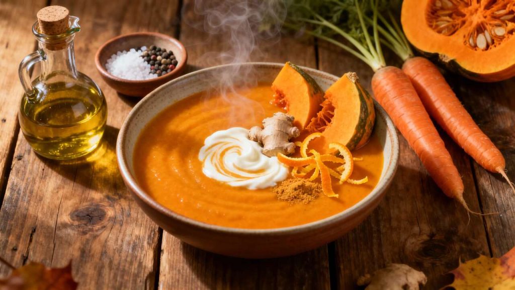 Soupe potimarron, carotte et orange : recette gourmande d'automne