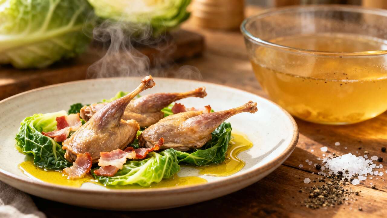 Perdreau au chou : recette gourmande et facile