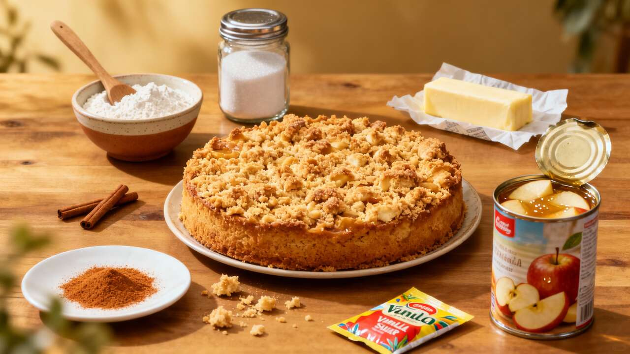 Streusel aux pommes : recette gourmande et facile