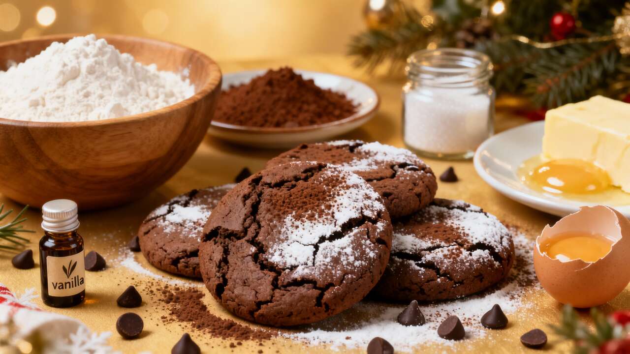Biscuits de Noël légers au chocolat : la recette facile et gourmande