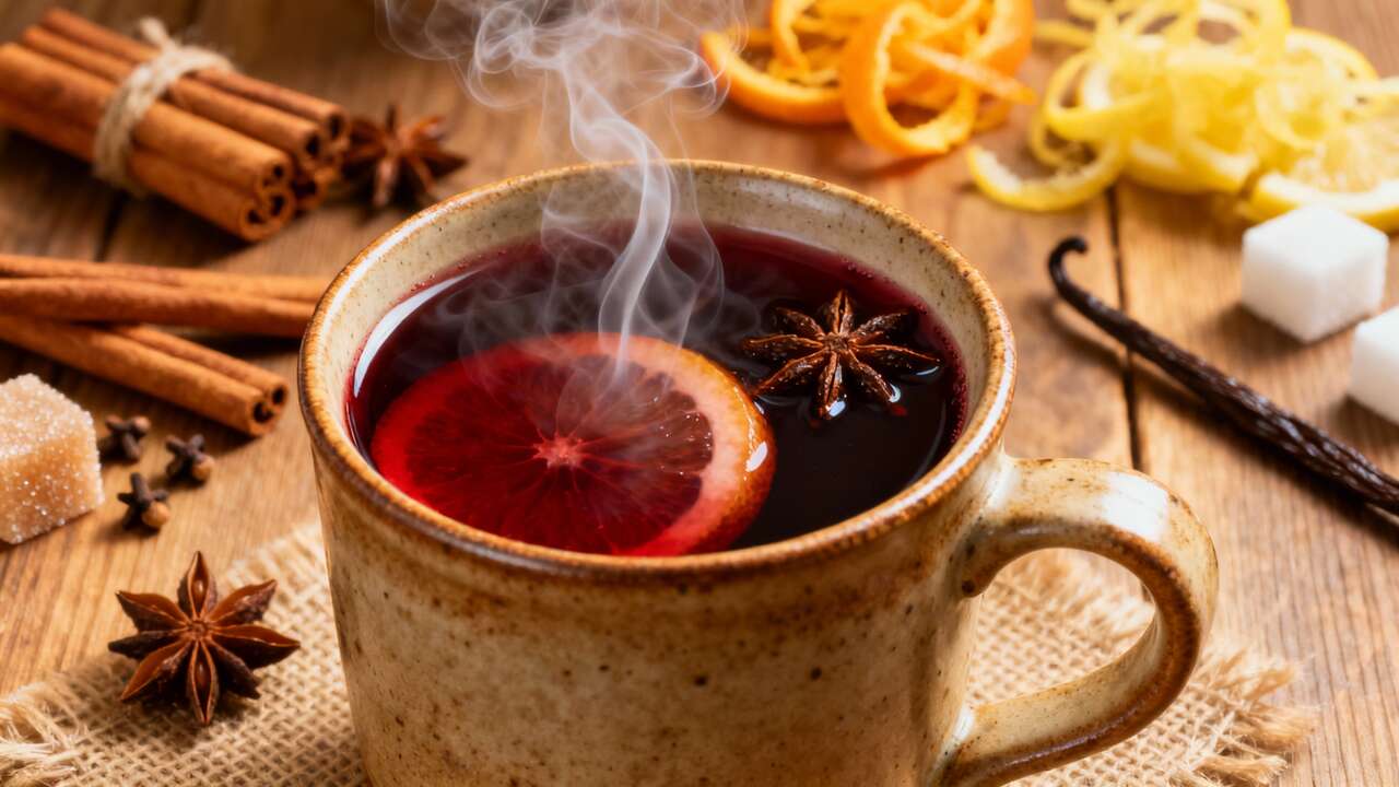 Vin chaud de Noël : recette aux épices et agrumes