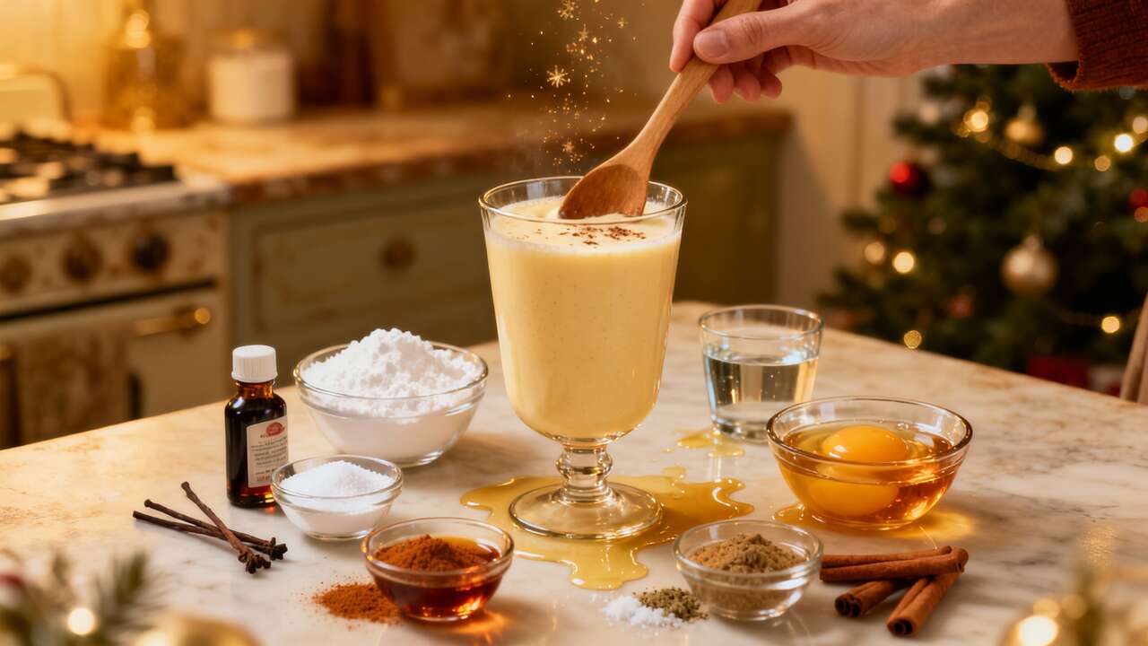 Recette d'Eggnog : lait de poule américain pour Noël avec ou sans alcool
