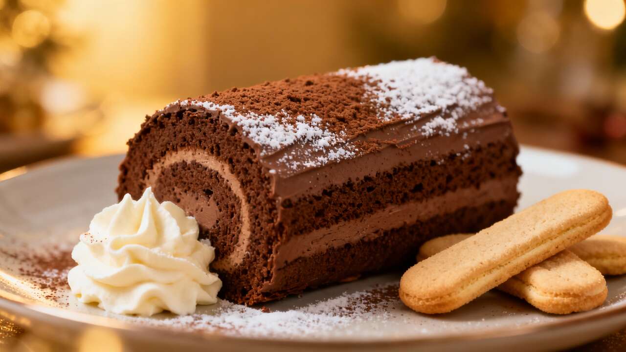 Mini bûche de Noël maison à l'Airfryer : recette facile et rapide