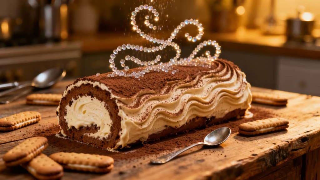 Bûche Tiramisu : recette Facile à Préparer à l'Avance