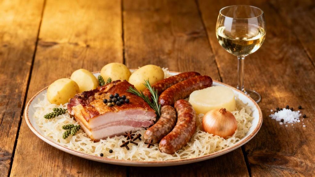 Choucroute de Noël par Cyril Lignac : recette festive et savoureuse