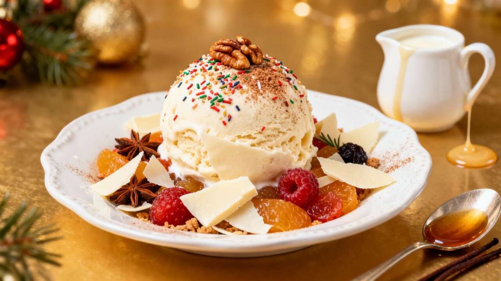 Dessert de Noël : recette de glace festive