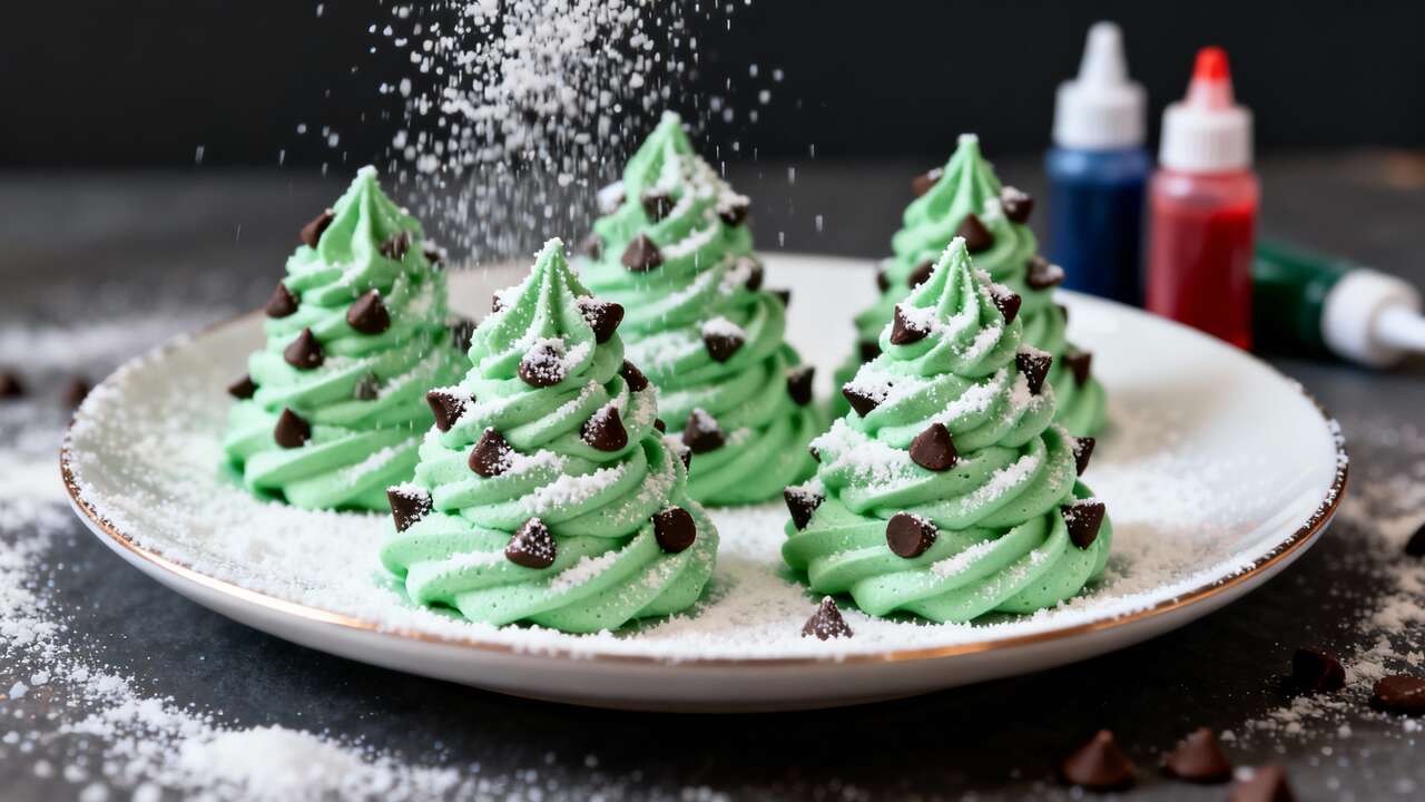 Sapins de meringue : recette facile et festive