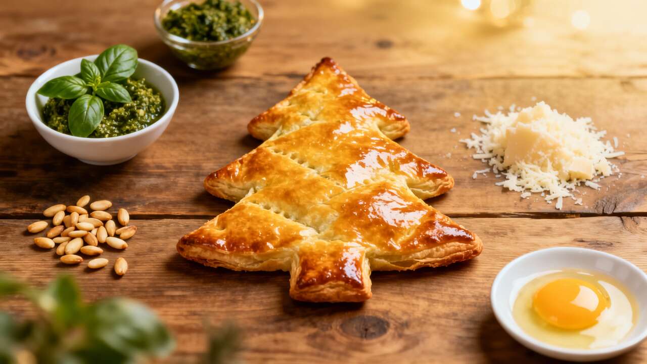 Sapin de Noël au Pesto : recette Festive et Savoureuse