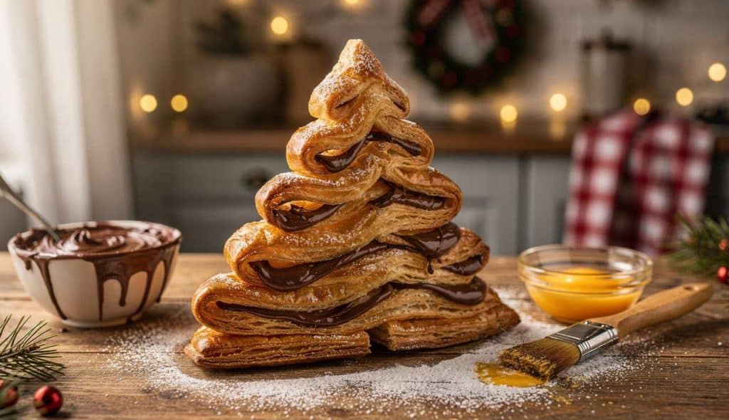 Sapin de Noël léger au Nutella : recette gourmande et festive