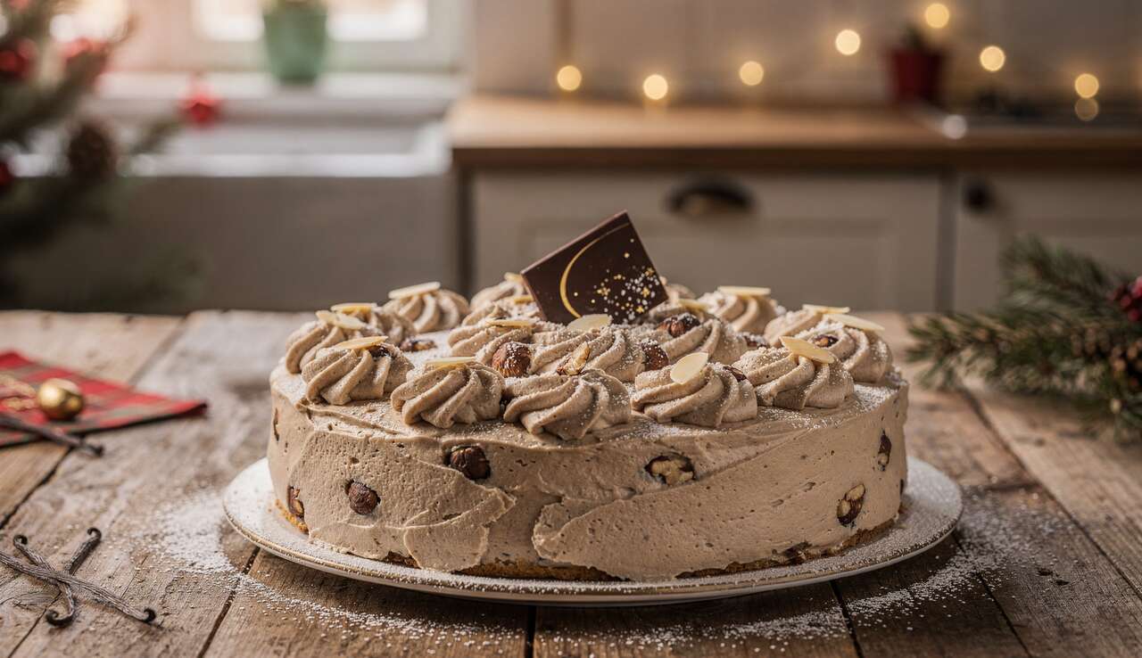 Gâteau de Noël à la crème de marrons : recette festive et gourmande