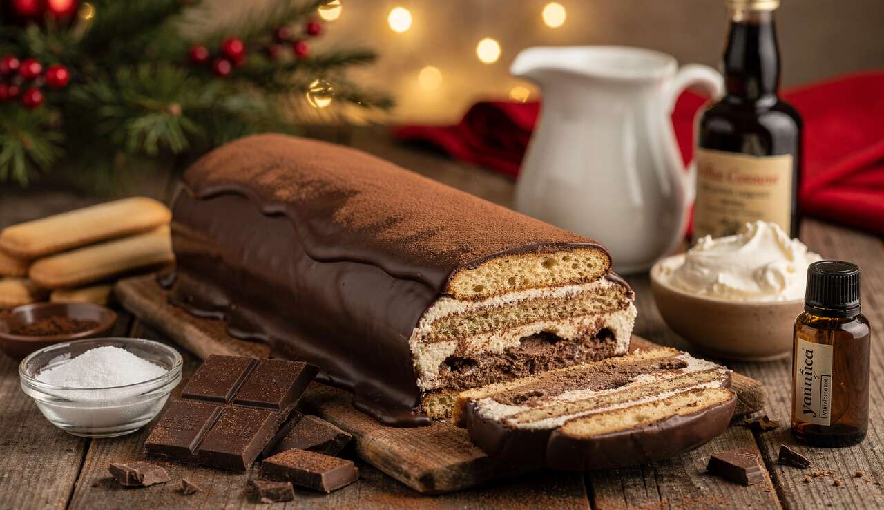 Bûche tiramisu au chocolat : recette gourmande pour Noël