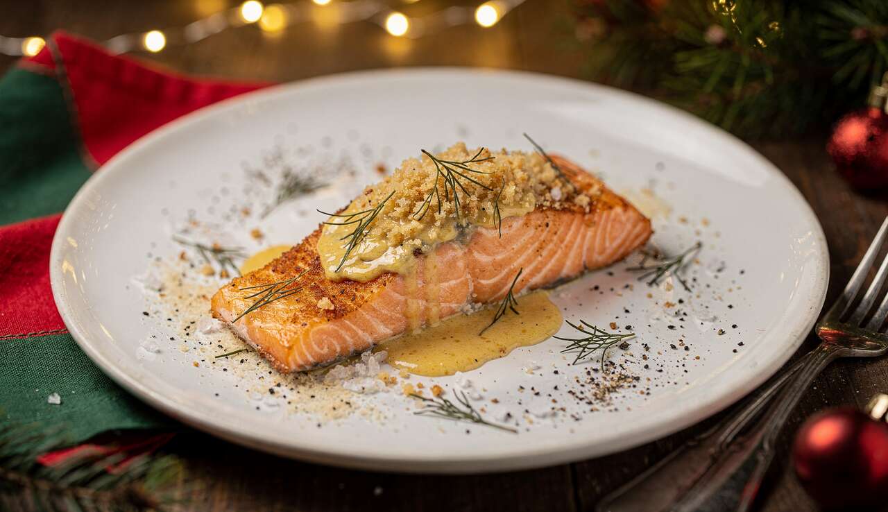 Entrée de Noël : saumon à l'Airfryer