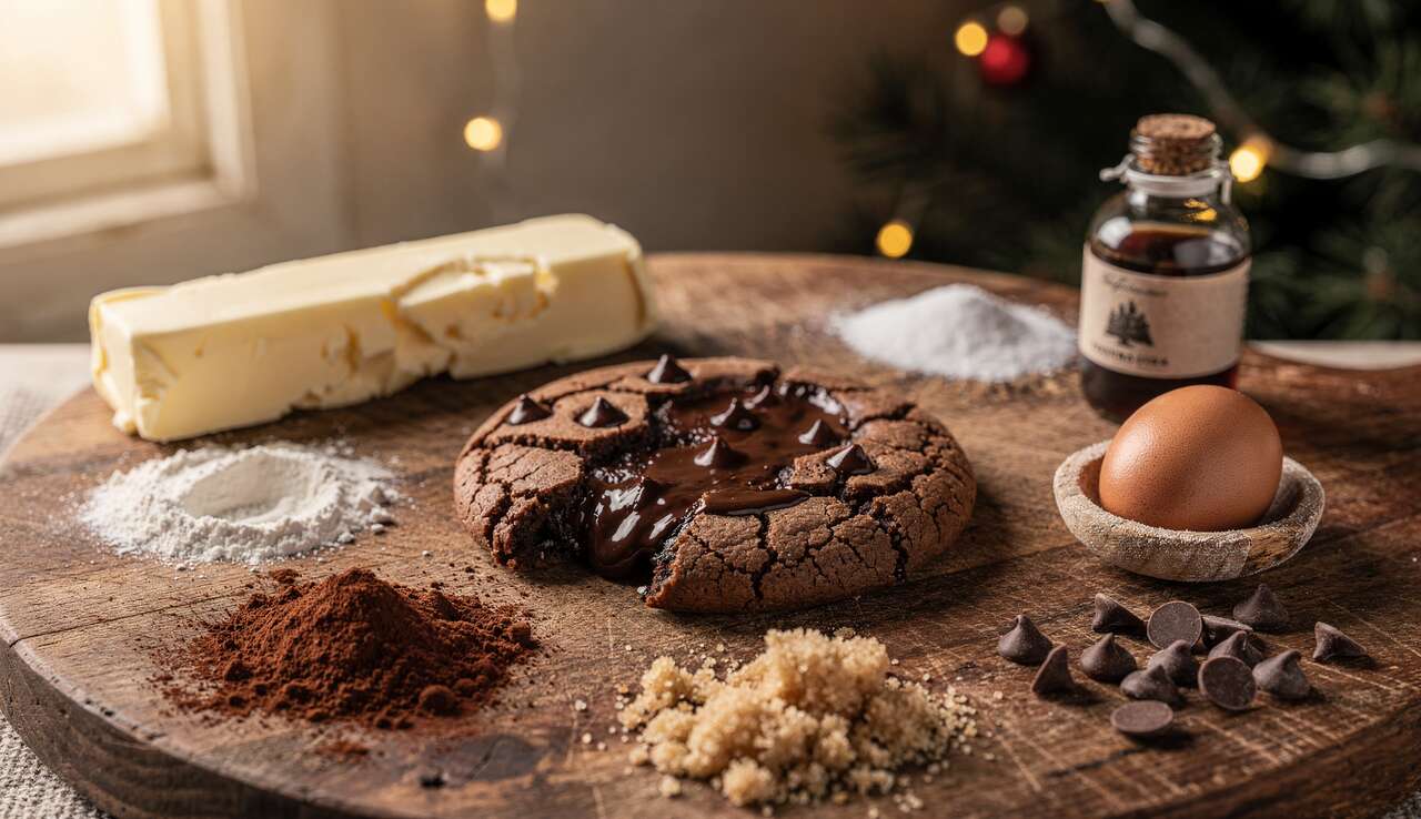 Biscuit de Noël au chocolat à l'Airfryer : recette facile et rapide