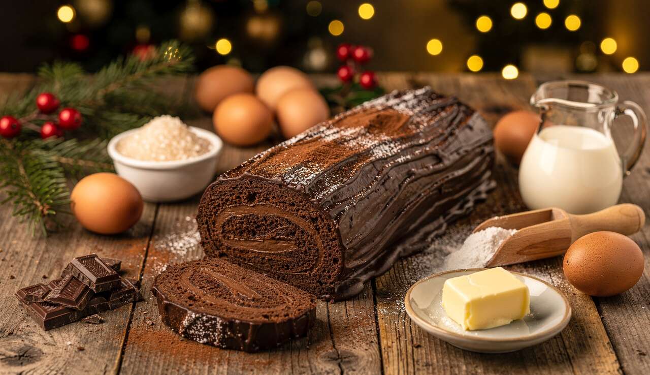 Bûche de Noël au chocolat facile : recette savoureuse et rapide