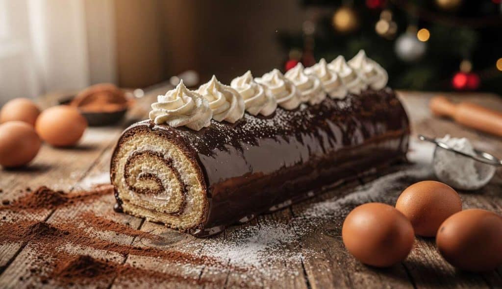 Gâteau bûche de Noël facile : recette festive et gourmande