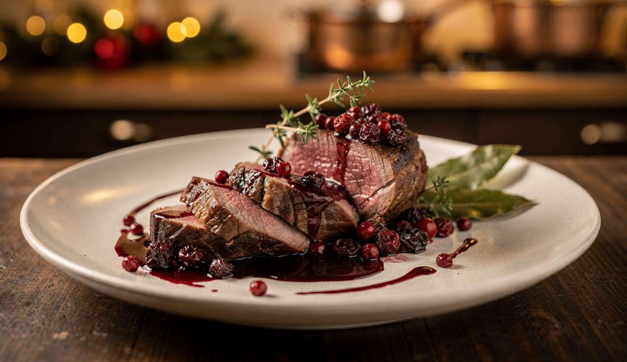 Sauté de biche aux airelles : recette gourmande et festive