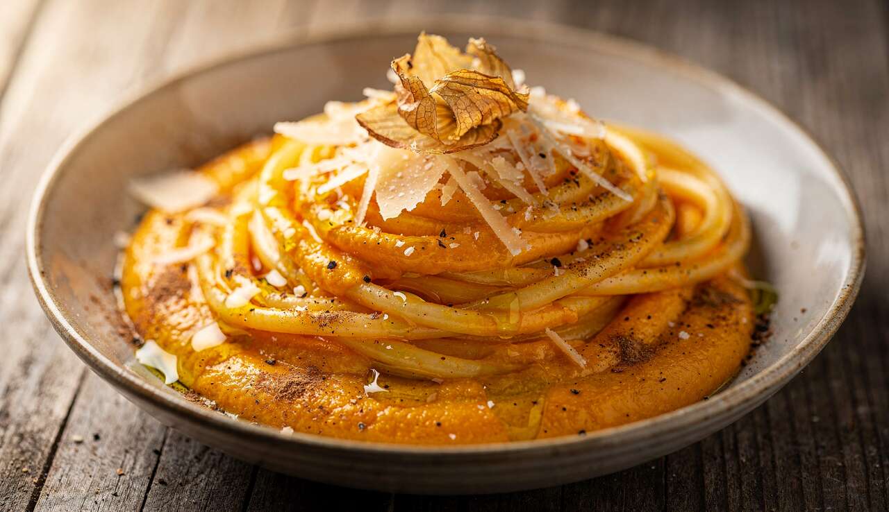 Pâtes crémeuses au potimarron : recette savoureuse