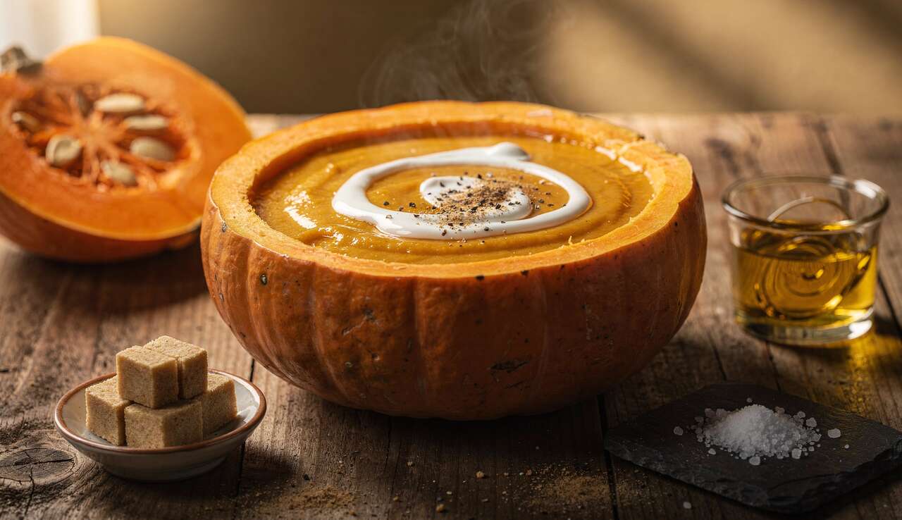 Velouté de potimarron en coque : recette gourmande et originale