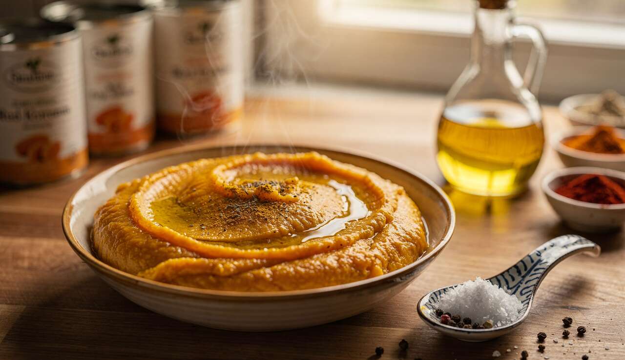 Purée de potimarron épicée au Thermomix