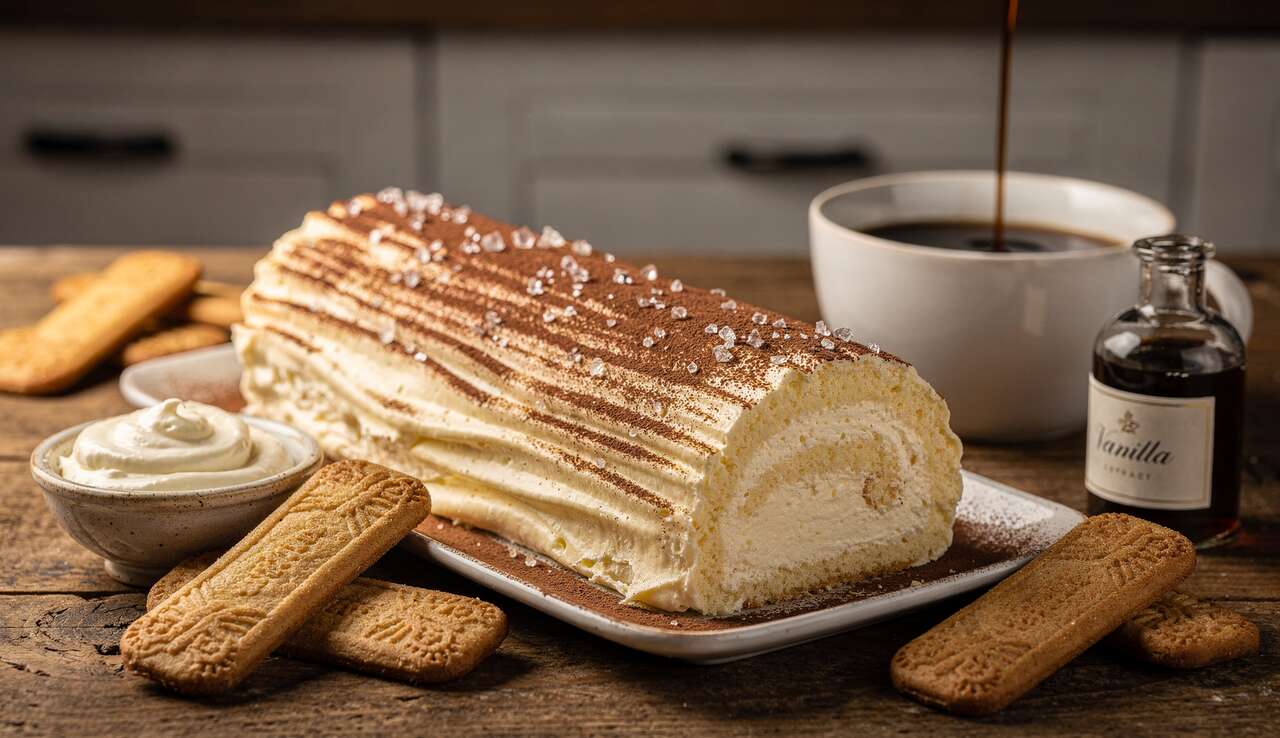 Bûche au mascarpone : recette facile et gourmande
