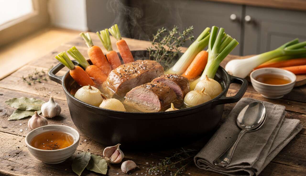 Pot-au-feu de foie gras par Cyril Lignac : recette gourmande et raffinée