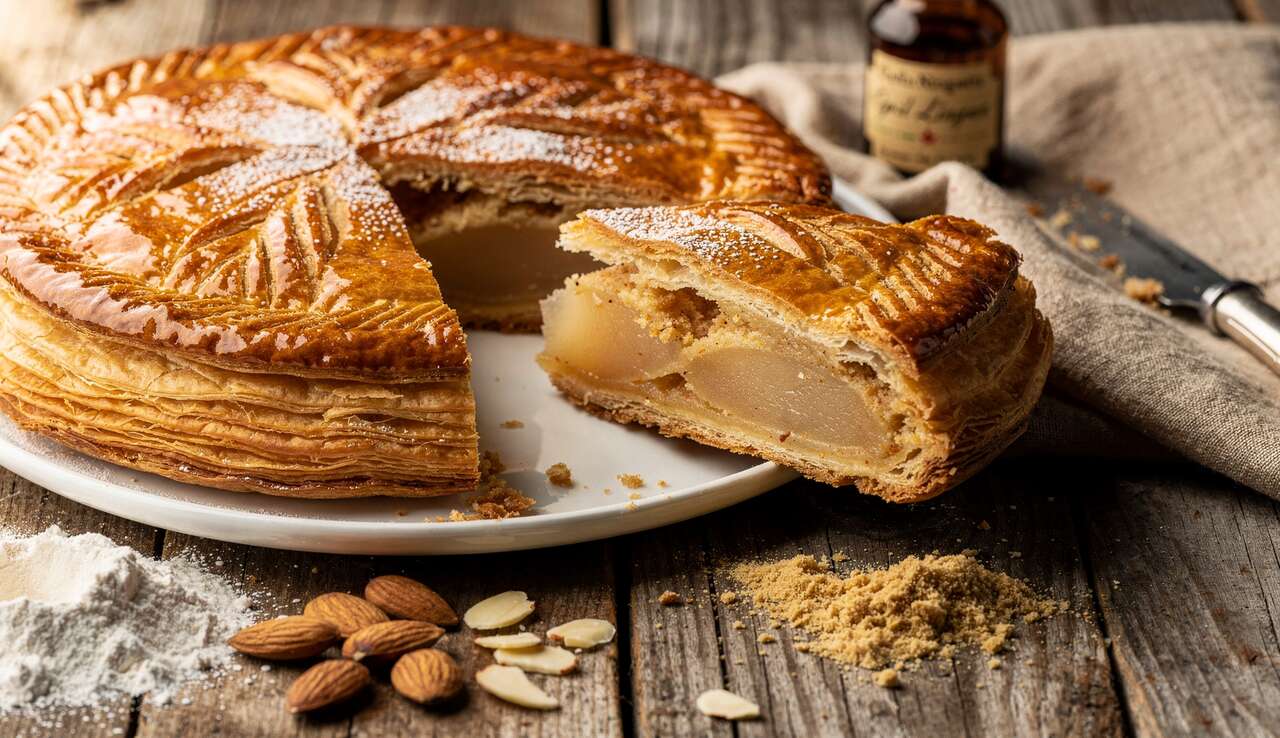 Galette des Rois poire amande de Cyril Lignac