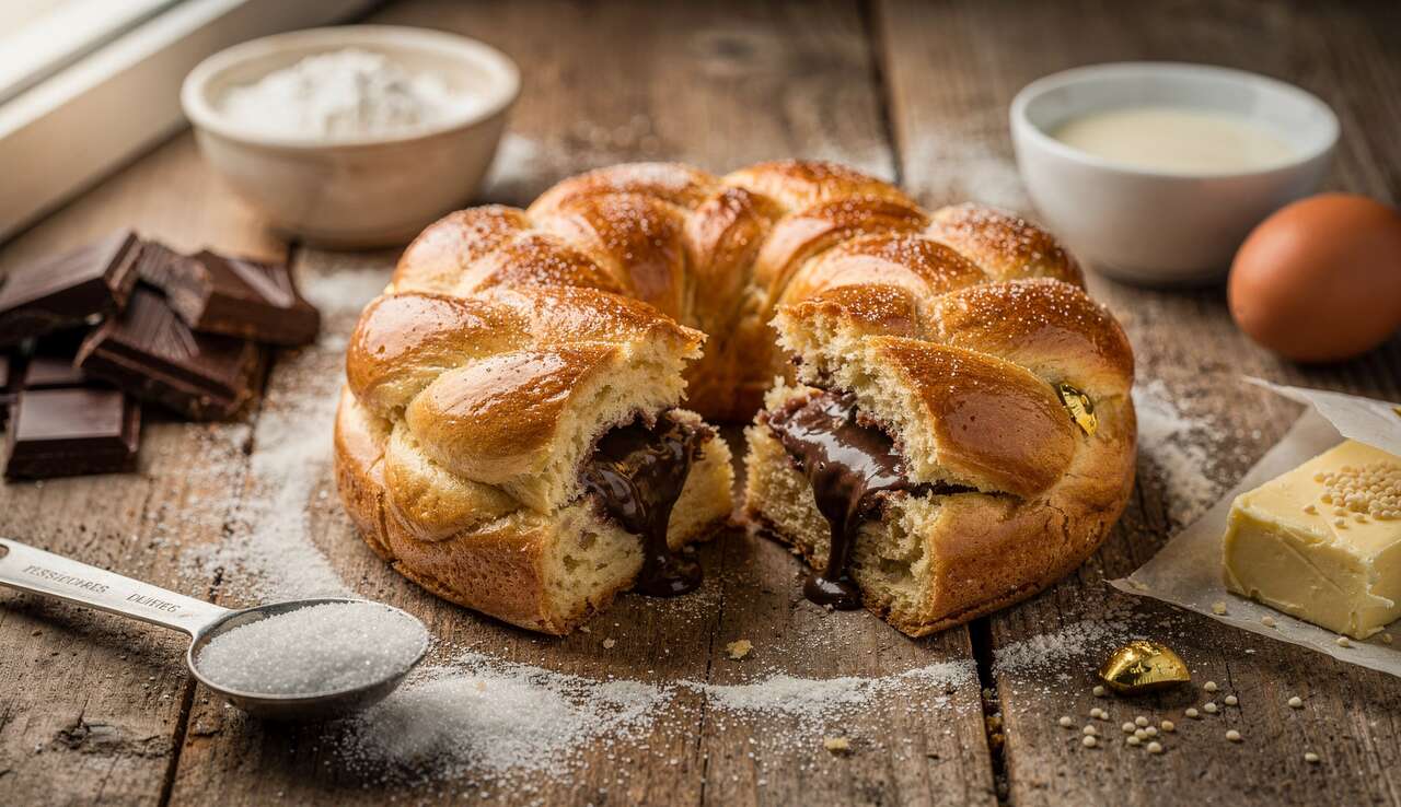 Galette des Rois briochée au chocolat : recette gourmande