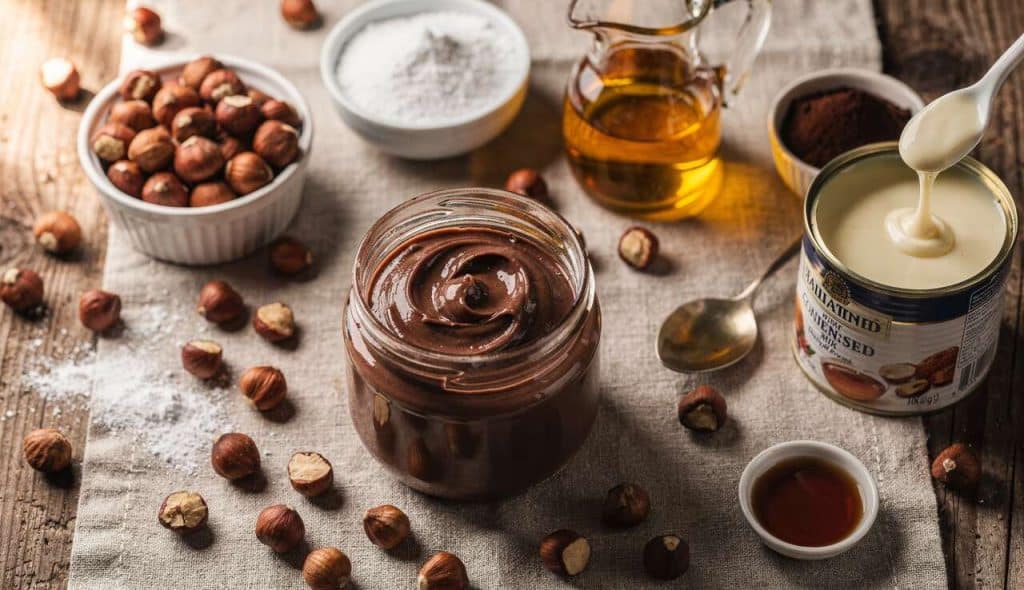 Pâte à tartiner noisettes et rhum maison