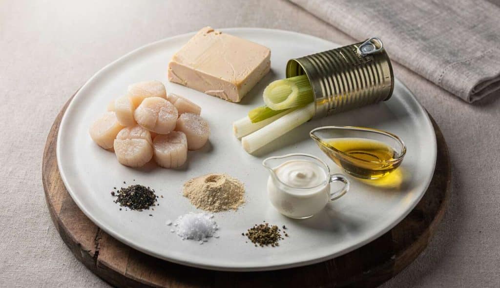 Saint-Jacques au foie gras et poireaux : recette raffinée