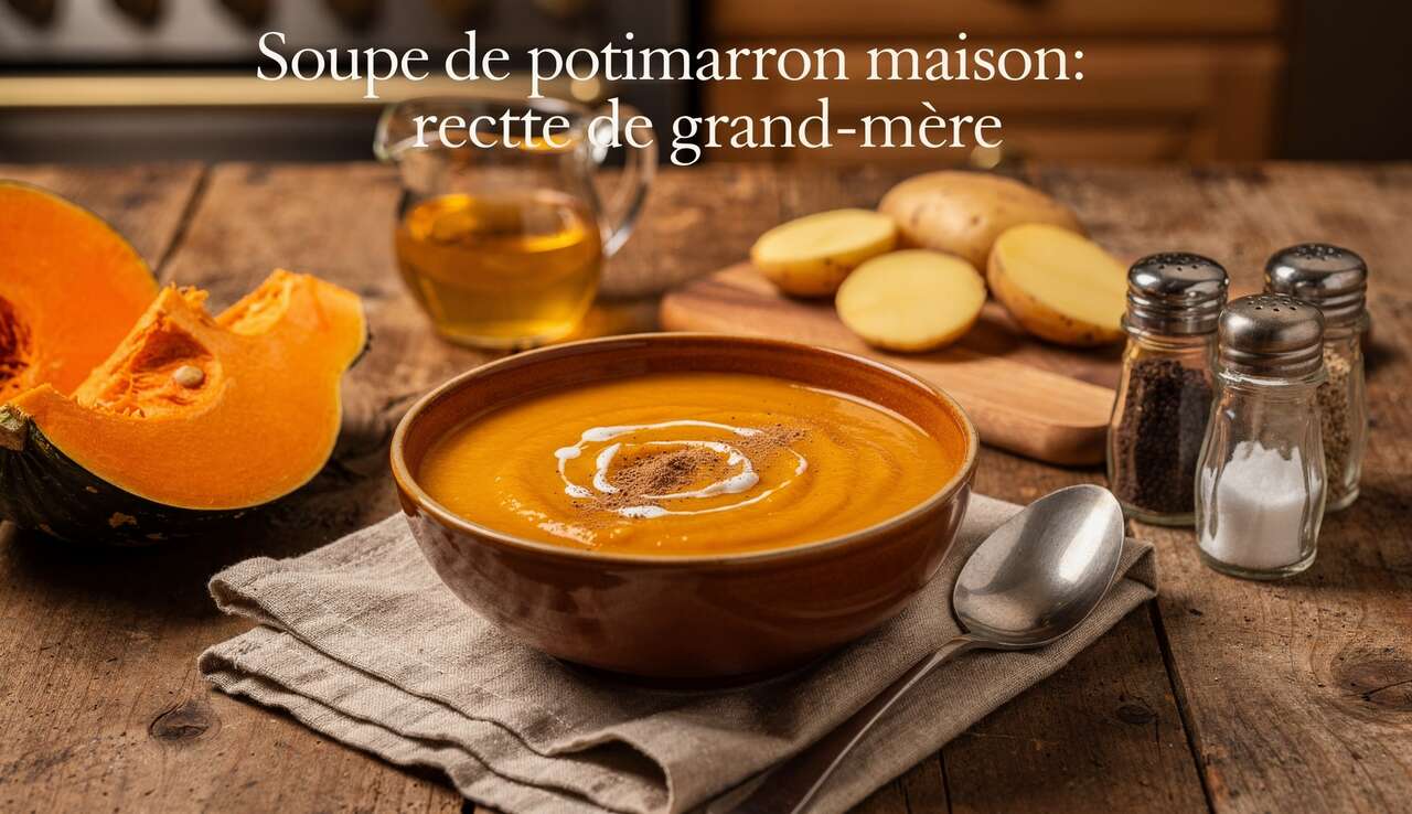 Soupe de potimarron maison : recette de grand-mère