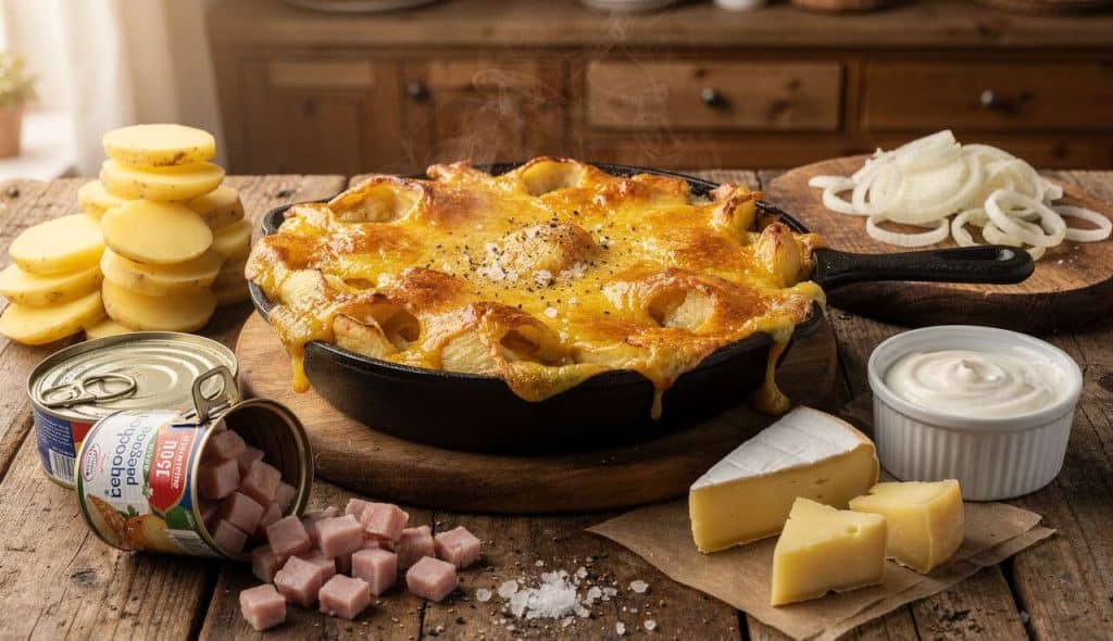 Tartiflette à la poêle : recette rapide et savoureuse