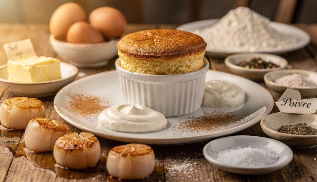 Soufflé de Saint-Jacques : recette gourmande et raffinée