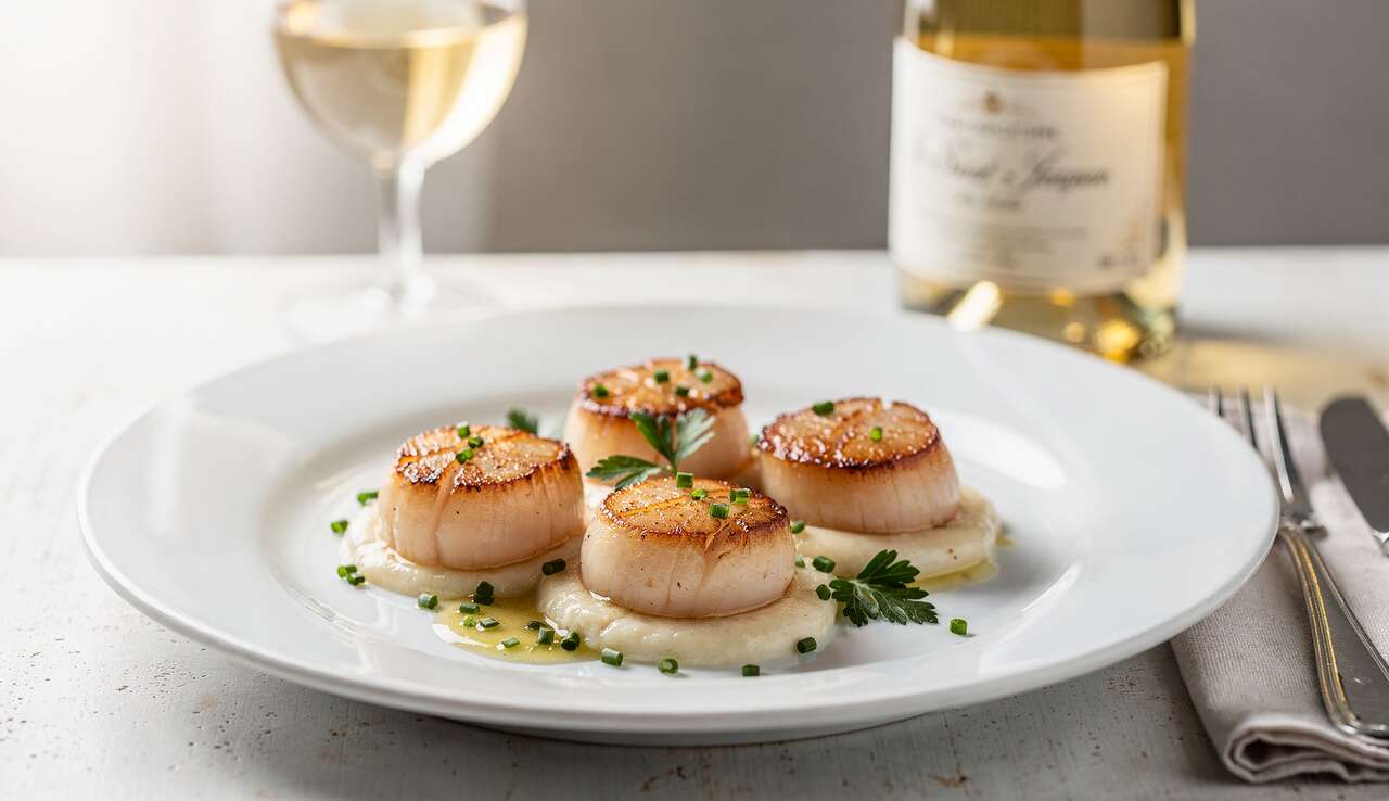 Cassolettes de Saint-Jacques au vin blanc : recette gourmande