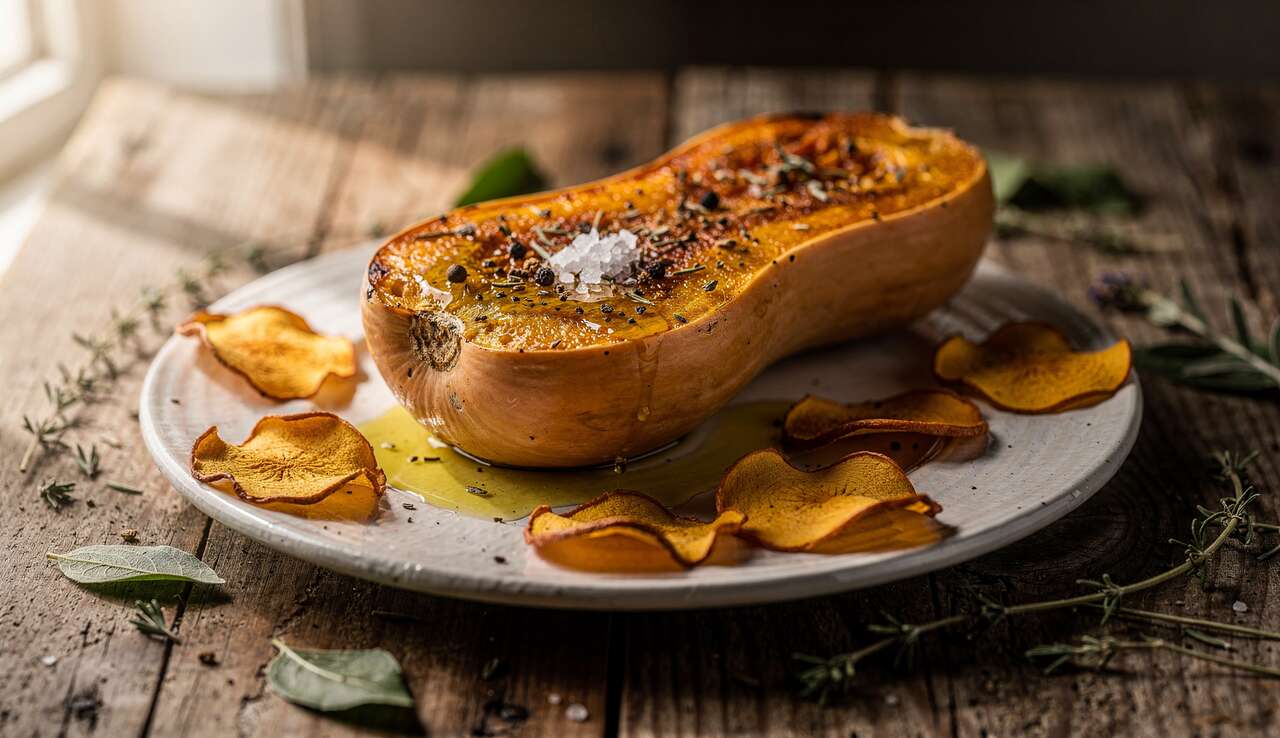 Courge butternut rôtie au four : recette gourmande et facile