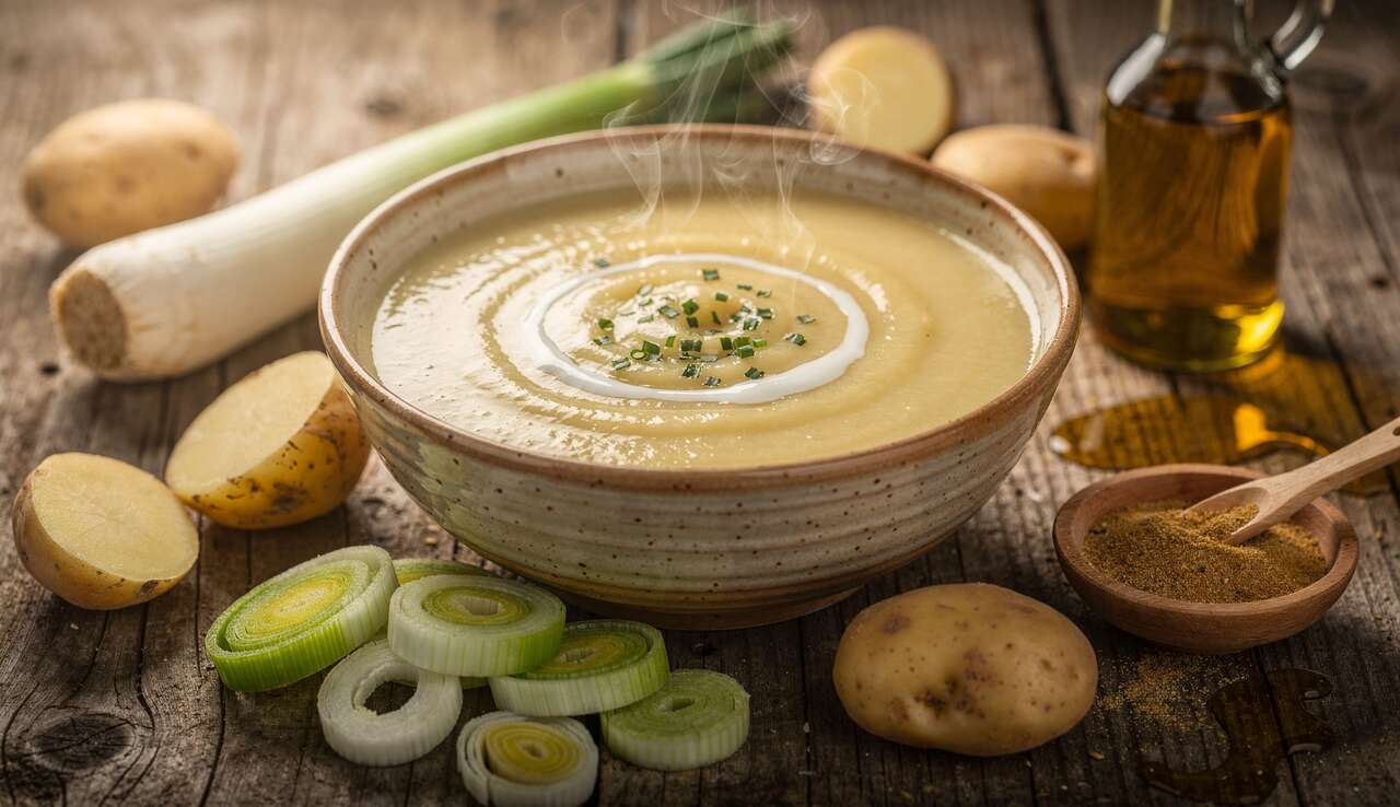 Soupe de poireaux et pommes de terre : recette facile et savoureuse
