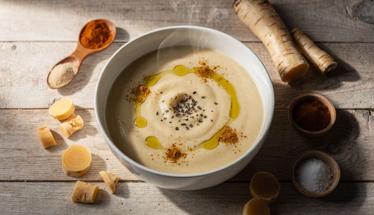 Velouté de panais aux épices douces par Cyril Lignac