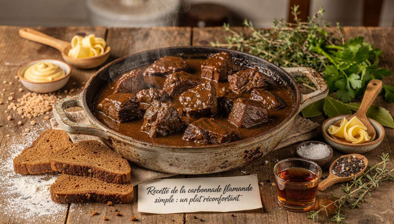 Recette de la carbonnade flamande simple : un plat réconfortant