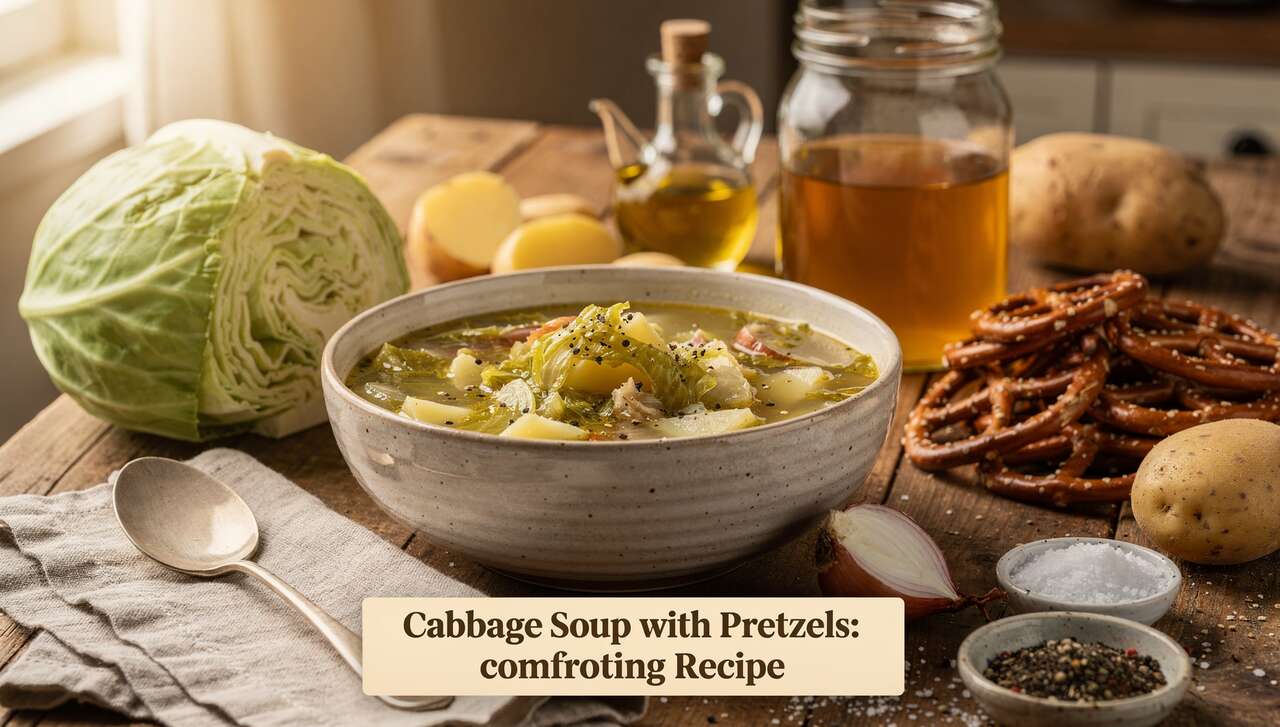 Soupe au chou et Bretzel : recette réconfortante