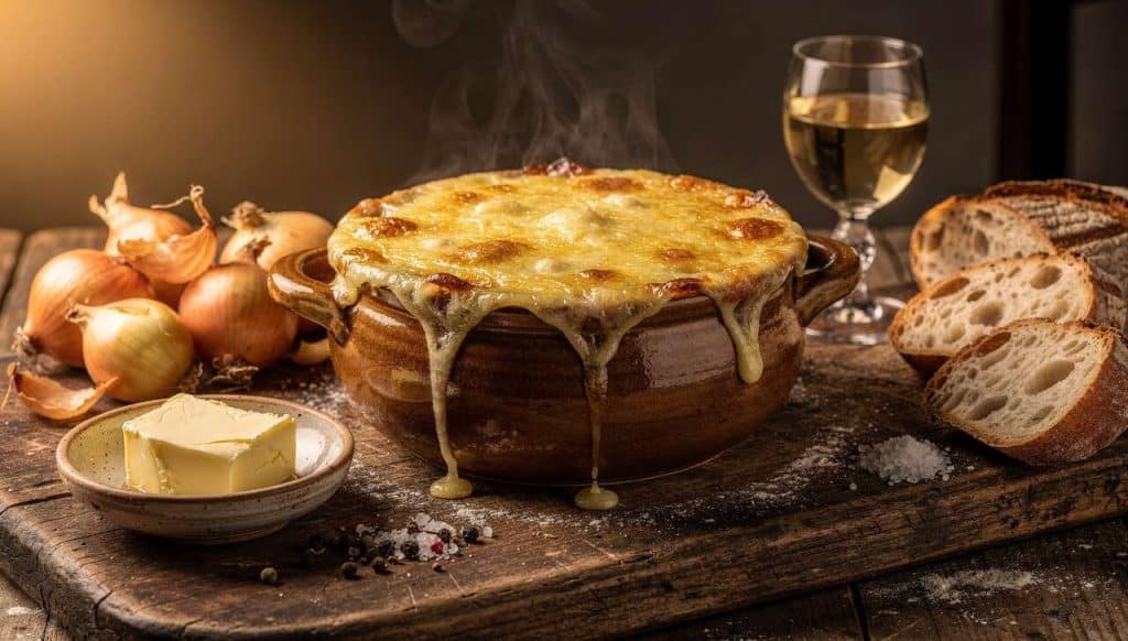 Soupe à l'oignon gratinée : la recette traditionnelle