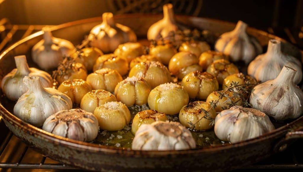 Ail confit au four : recette facile et savoureuse